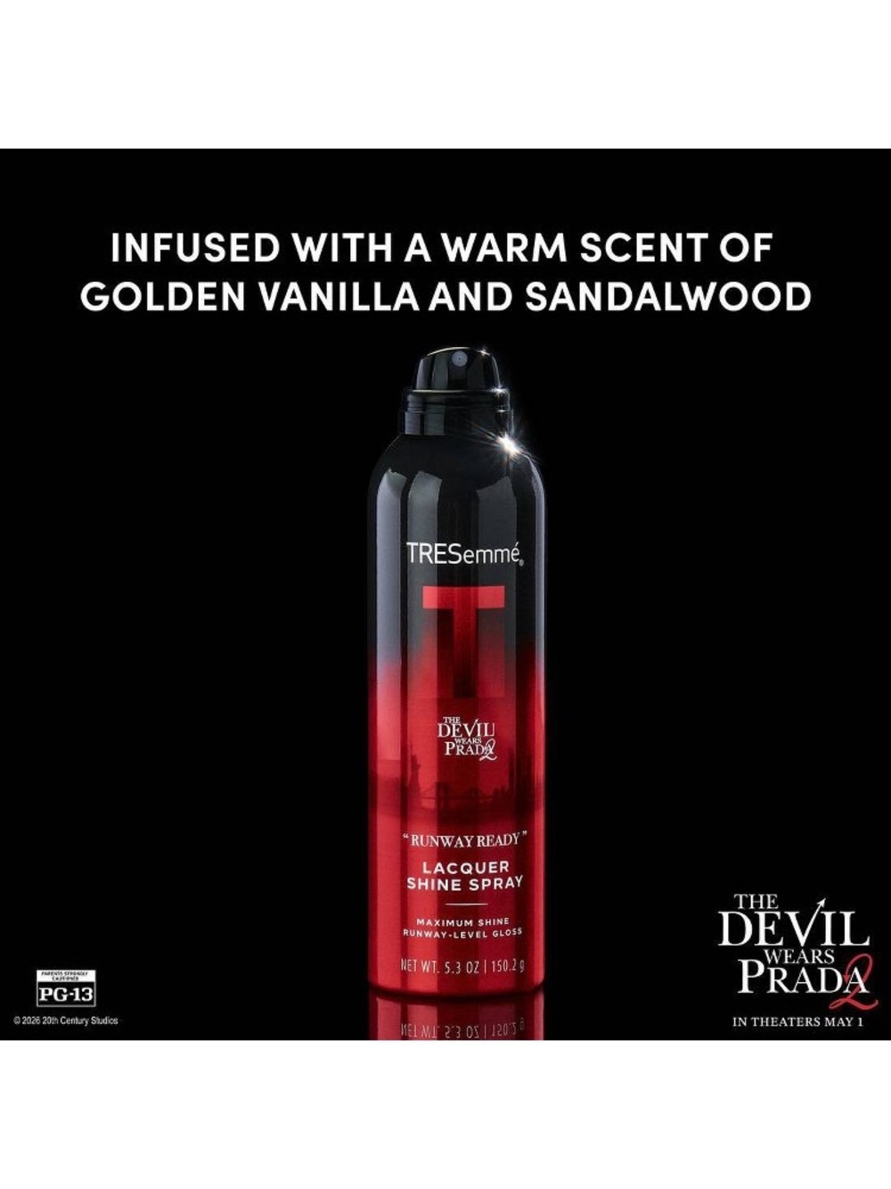 TRESemmé Runway Ready Lacquer Shine Spray - Red/Black pack of 4